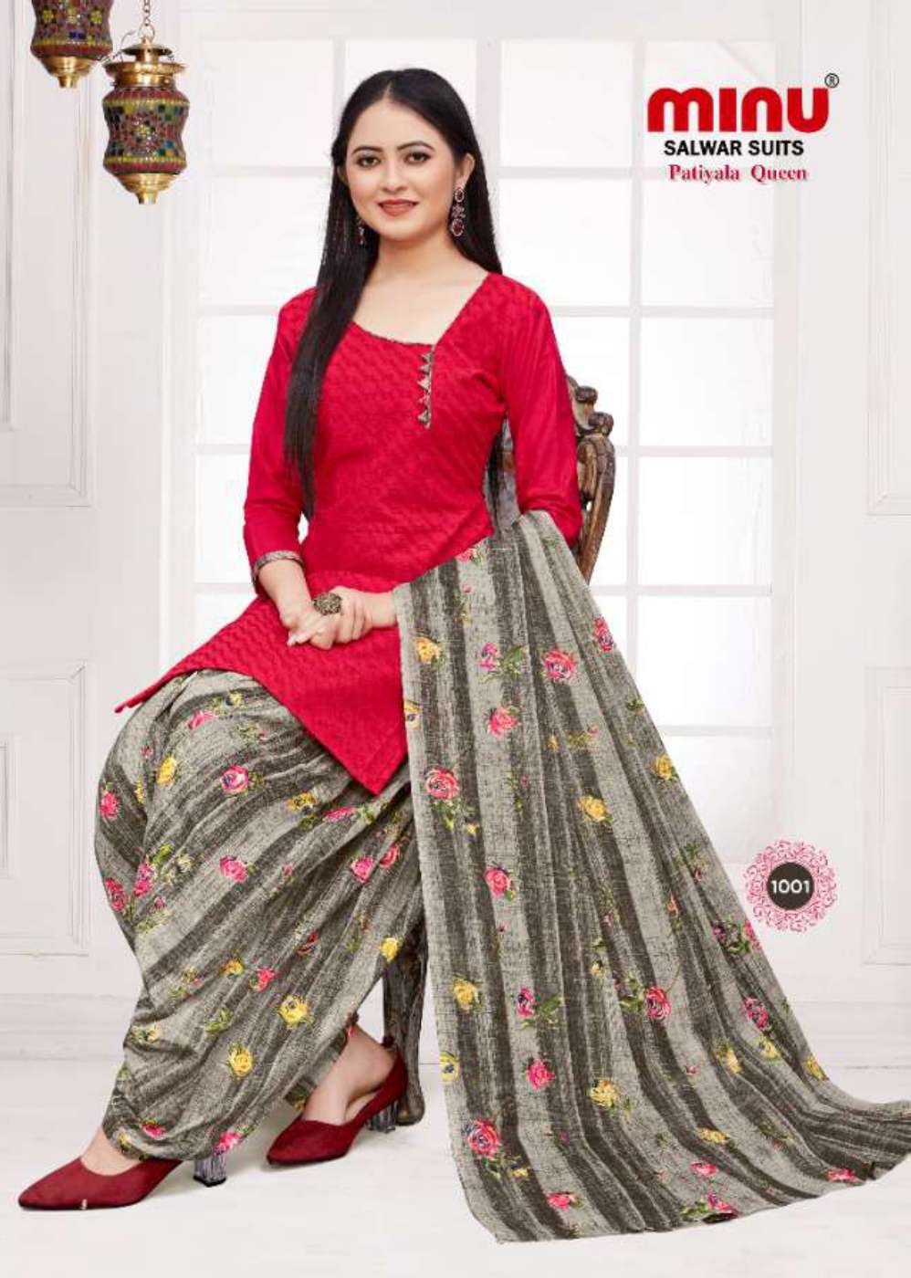 Minu PATIALA QUEEN Cotton Printed Dress Material-8P Catalog