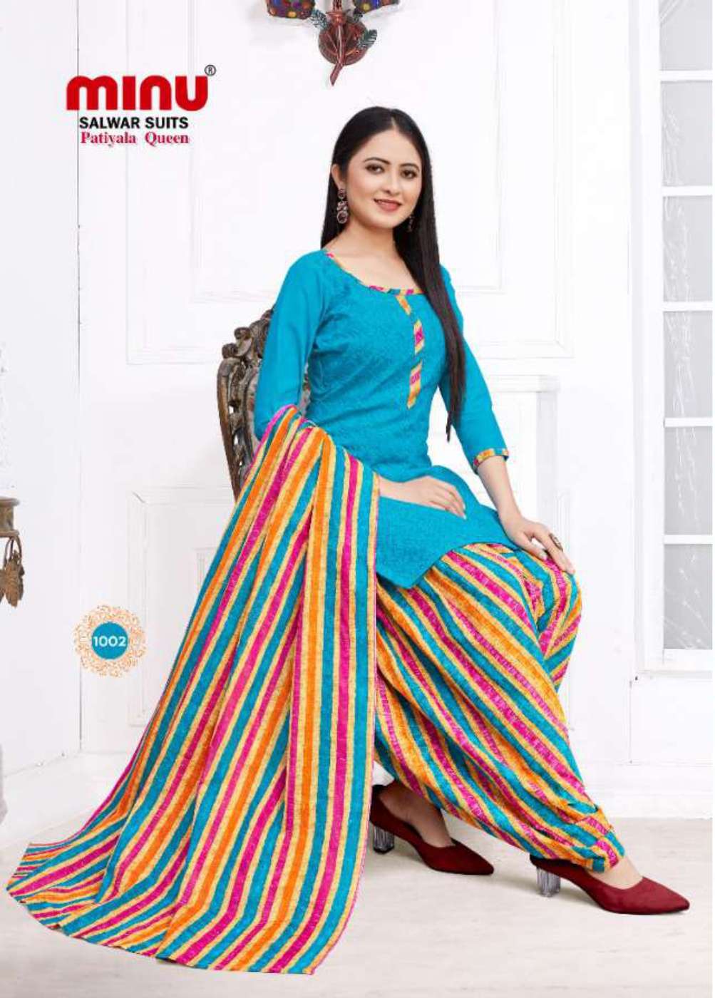 Minu PATIALA QUEEN Cotton Printed Dress Material-8P Catalog