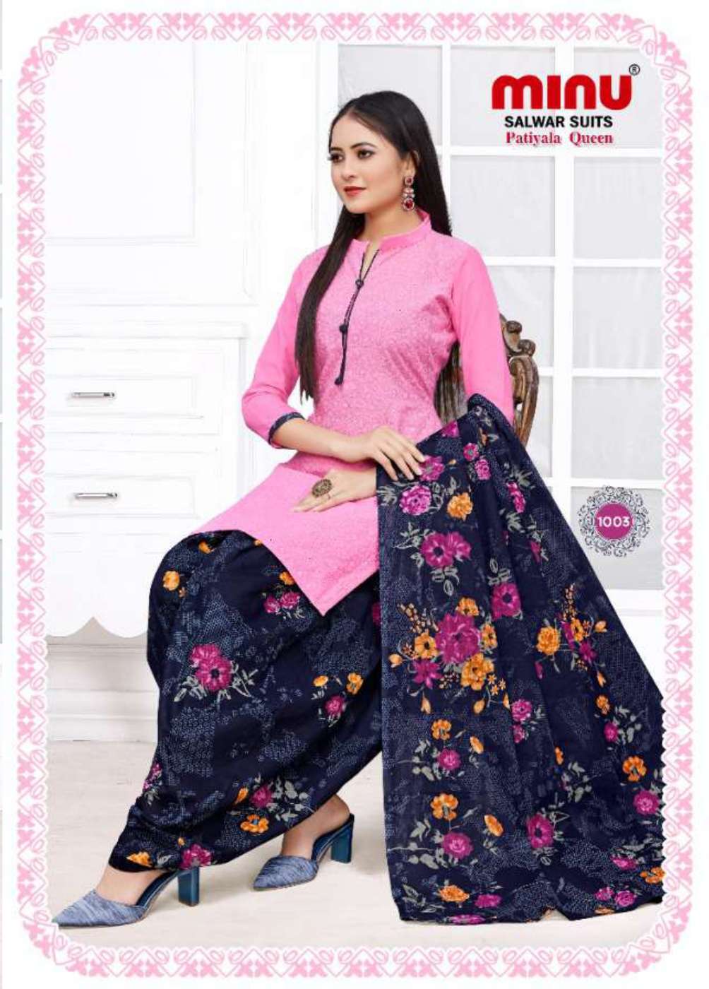 Minu PATIALA QUEEN Cotton Printed Dress Material-8P Catalog