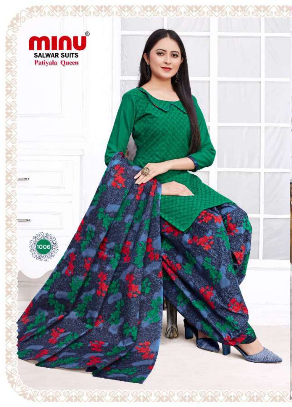 Minu PATIALA QUEEN Cotton Printed Dress Material-8P Catalog
