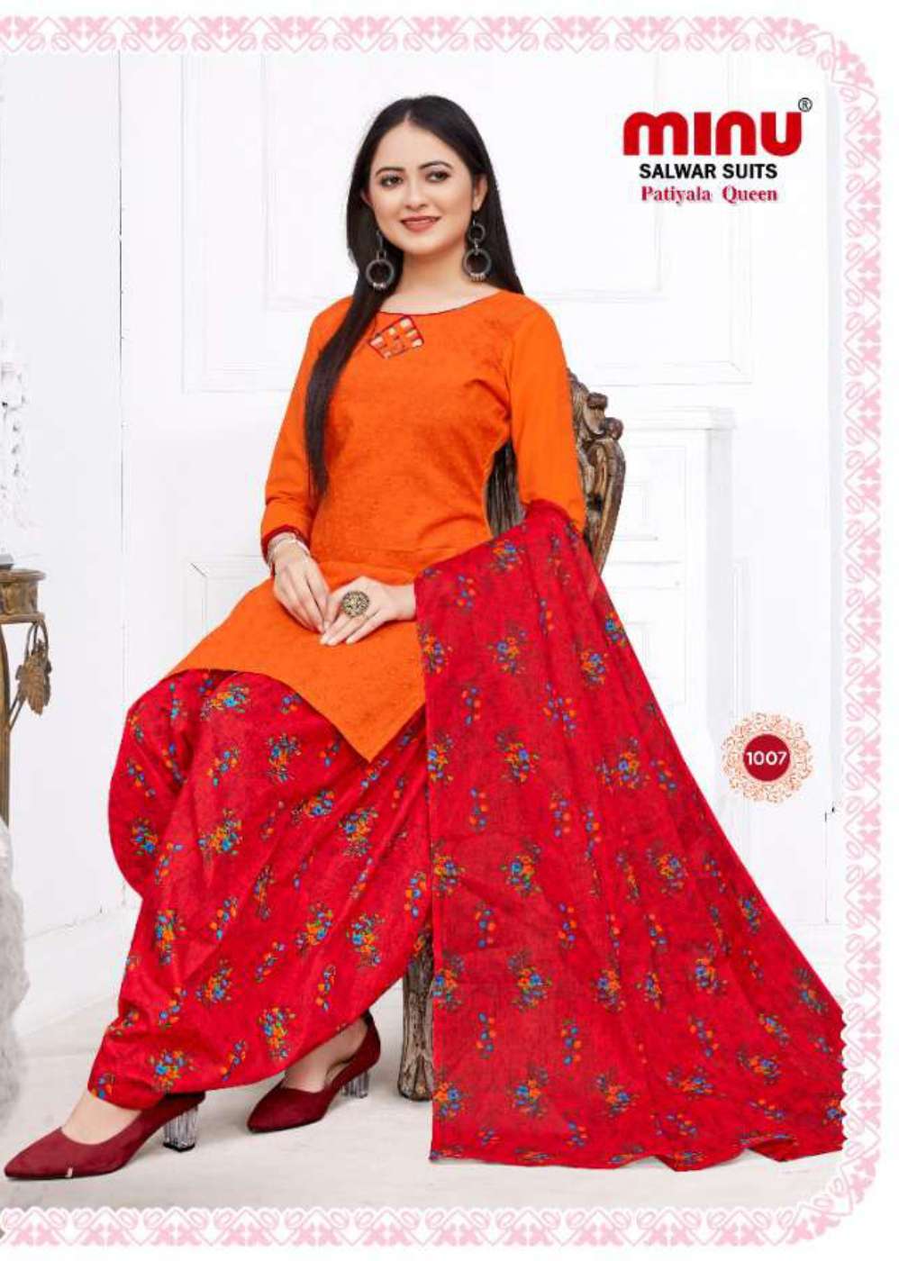 Minu PATIALA QUEEN Cotton Printed Dress Material-8P Catalog