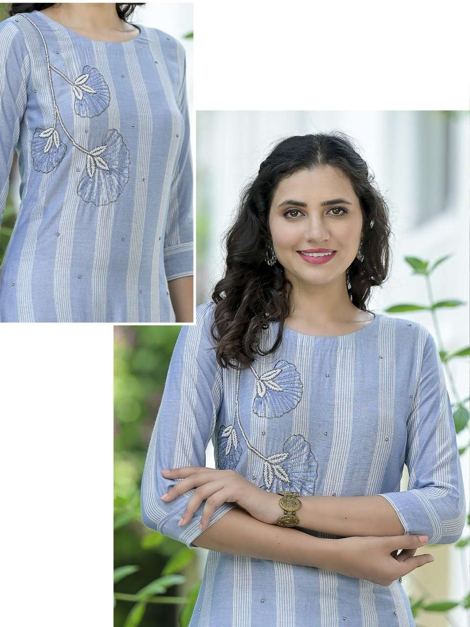 Minu PRISHA Rayon Embroidered Long Kurtis-4P catalog