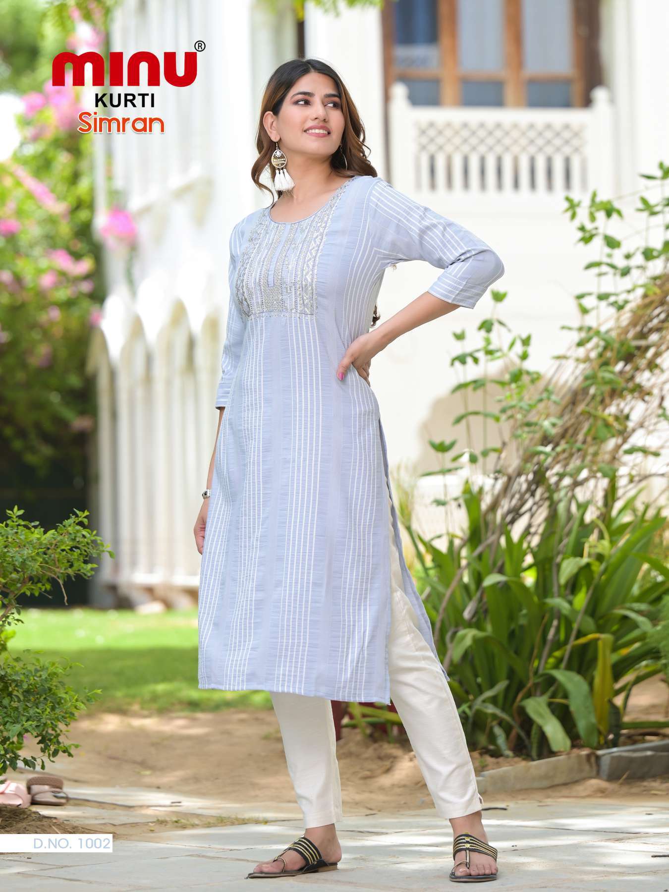 Minu SIMRAN Rayon Sequence Work Kurtis-4P Catalog