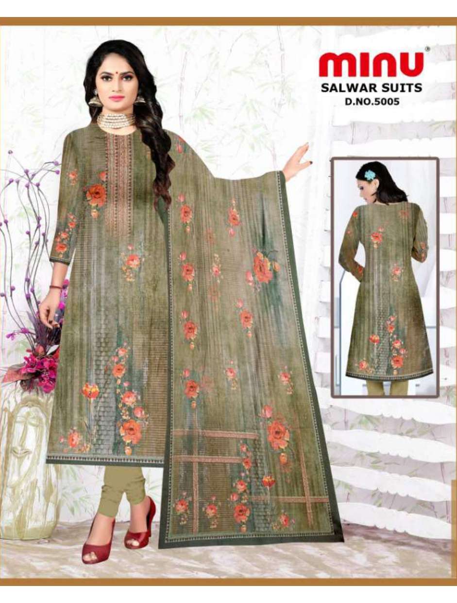 Minu SONIA Cotton Embroidered Dress Material-6P Catalog
