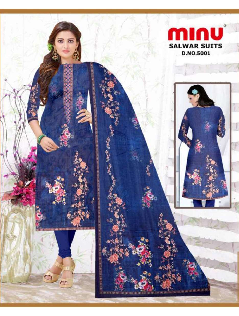 Minu SONIA Cotton Embroidered Dress Material-6P Catalog