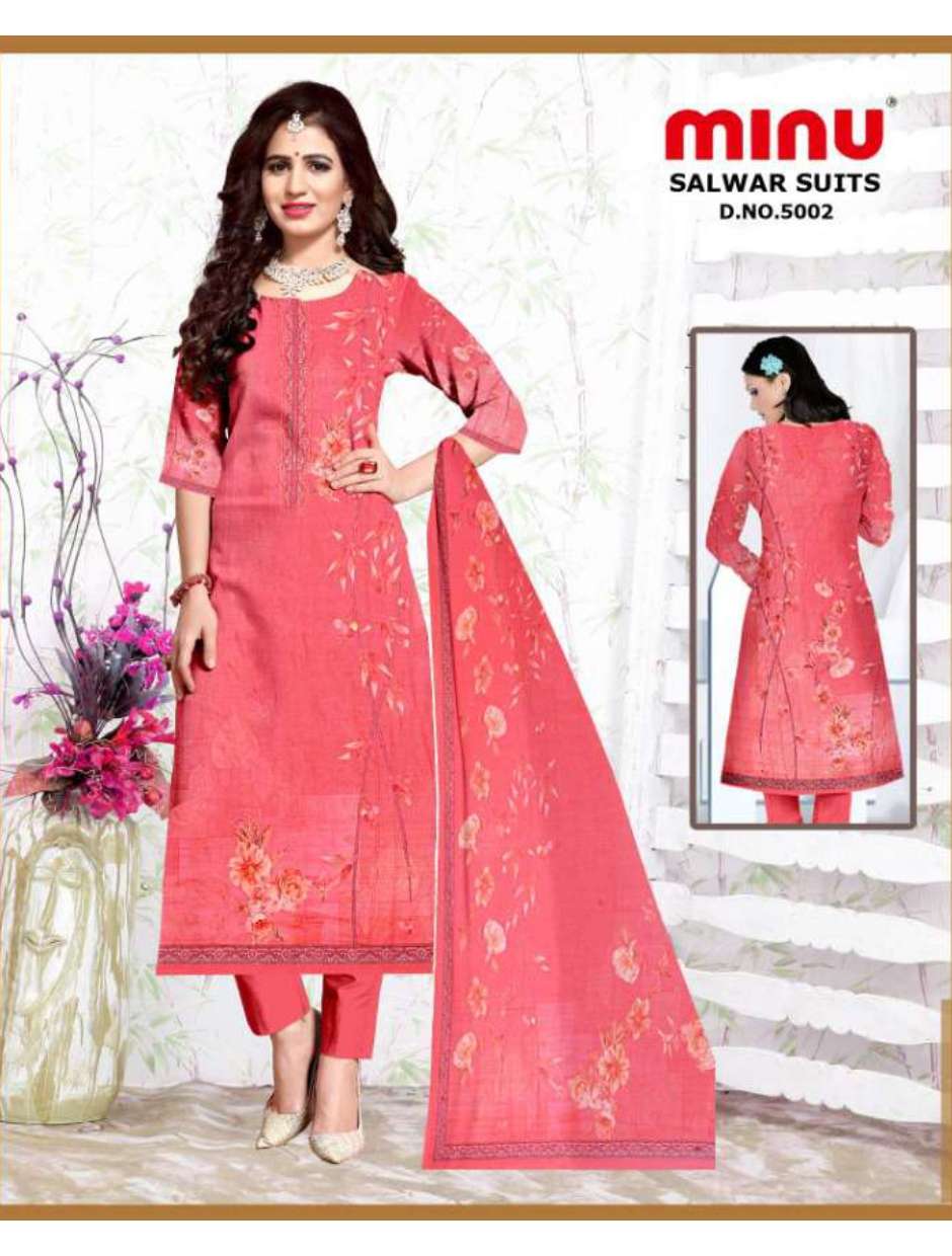Minu SONIA Cotton Embroidered Dress Material-6P Catalog