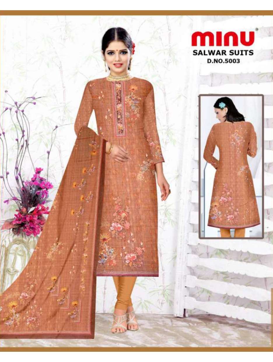Minu SONIA Cotton Embroidered Dress Material-6P Catalog