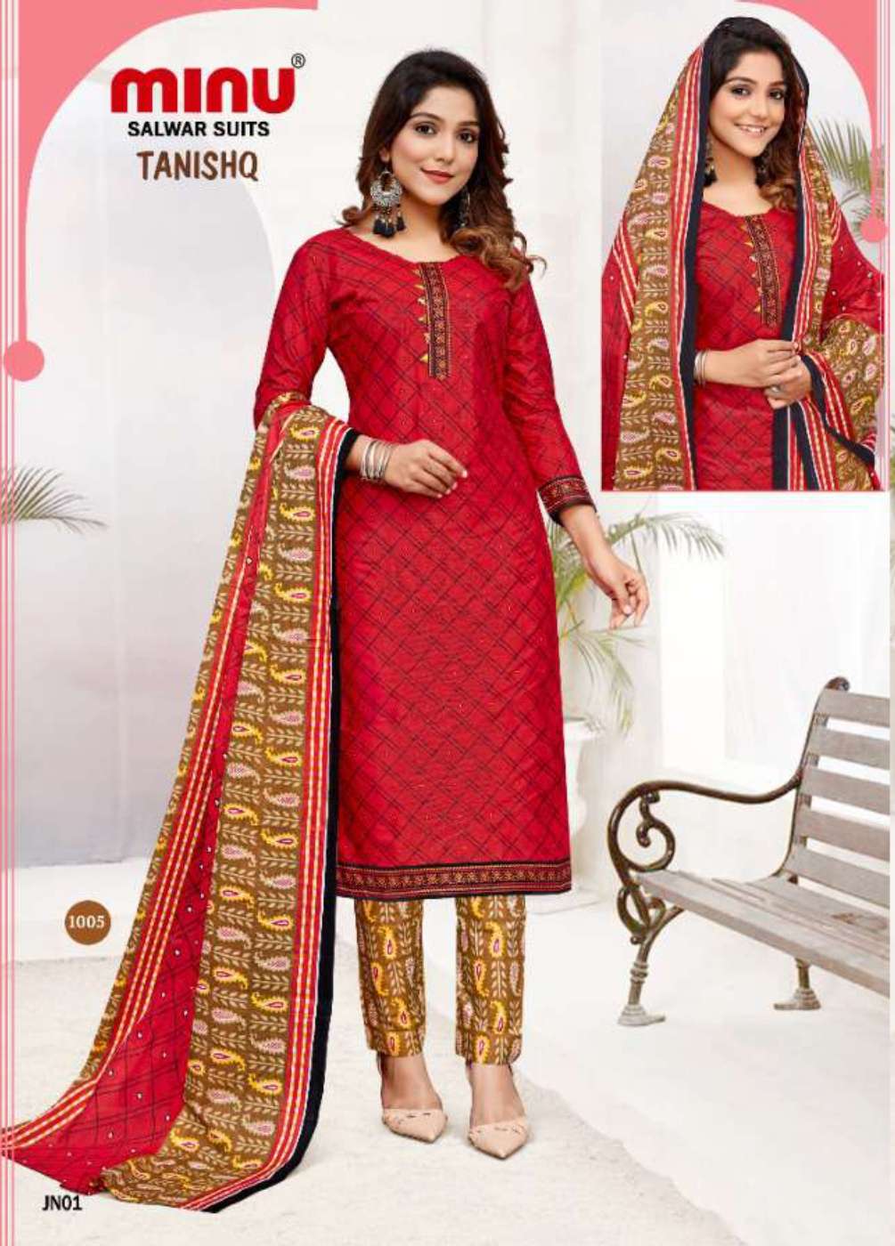 Minu TANISHQ Cotton Printed Dress Material-10P Catalog