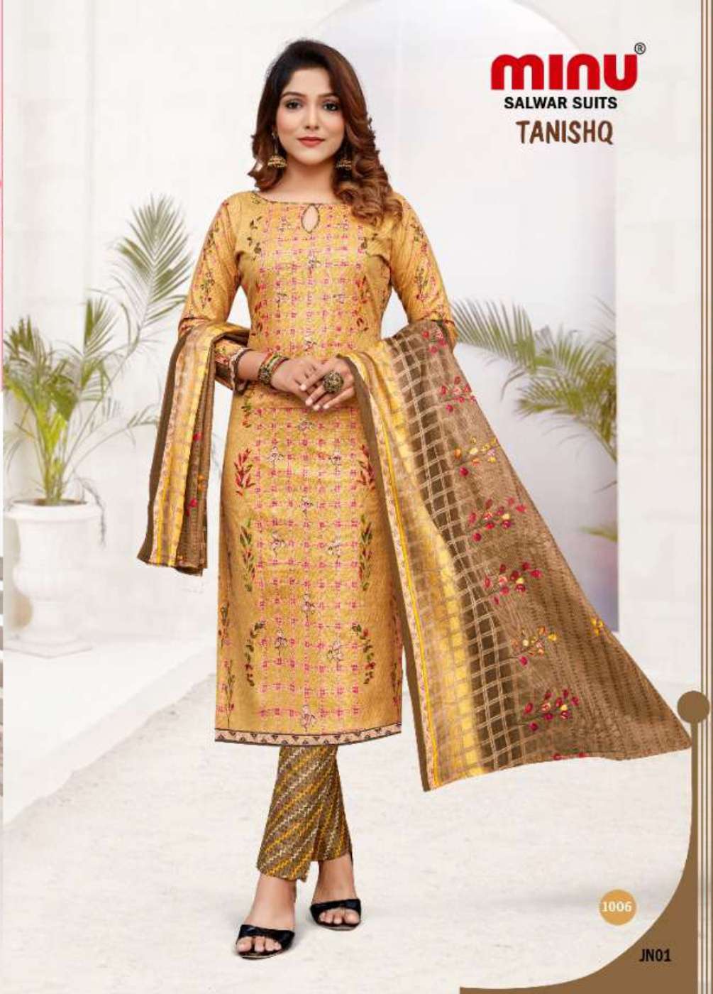 Minu TANISHQ Cotton Printed Dress Material-10P Catalog