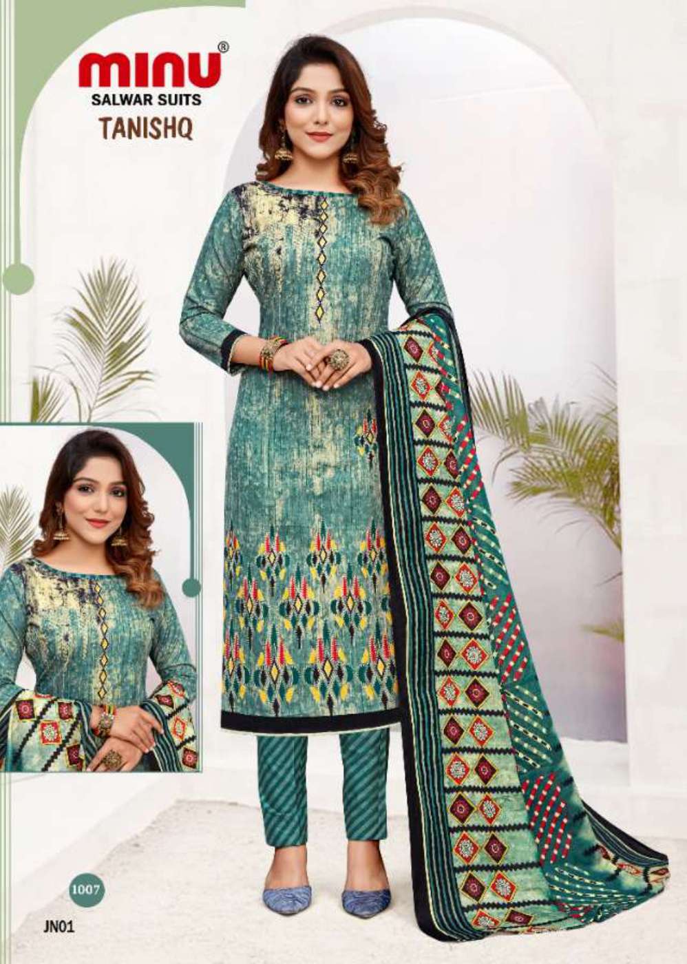Minu TANISHQ Cotton Printed Dress Material-10P Catalog