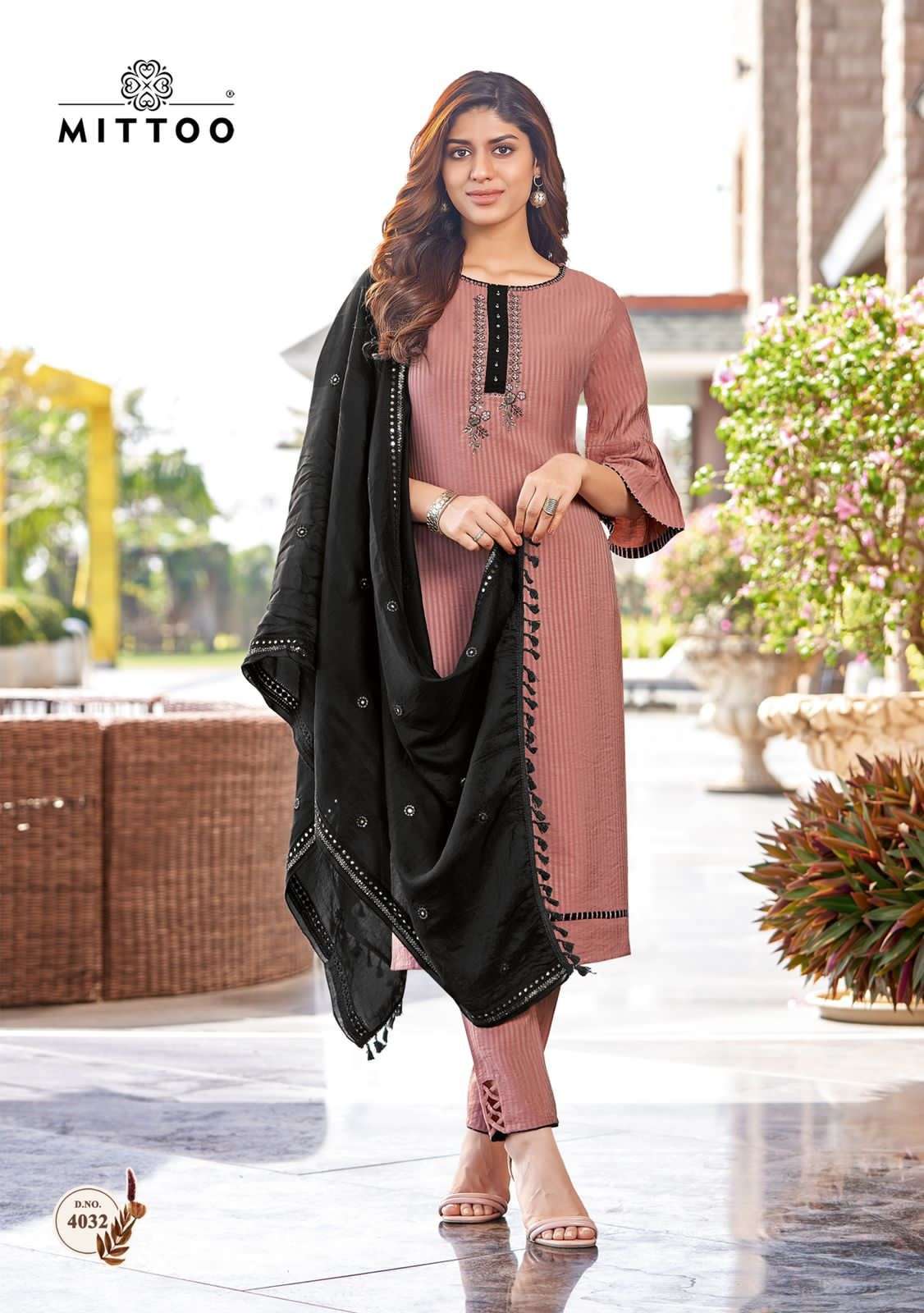 Mittoo Kohinoor Catalog Viscose Silk Designer Top Bottom Dupatta