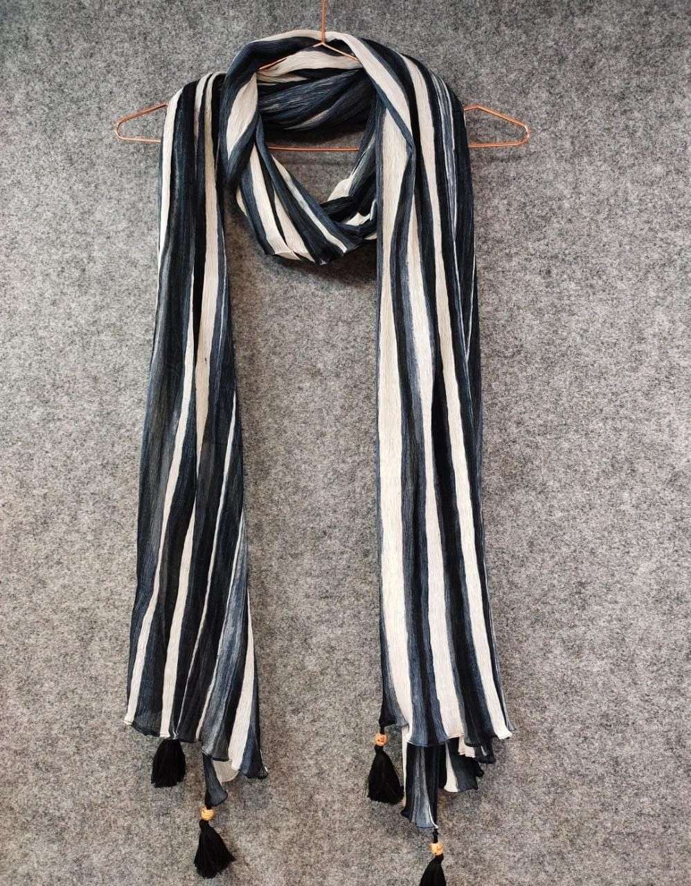 PRG 006 SILKY INDIGO PRINT DUPATTAS FOR MULTY PURPOSE