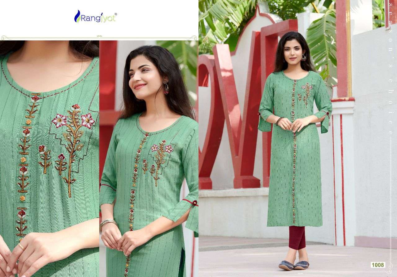 MANNAT VOL 1 BY IKW STRAIGHT SIMPLE EMBROIDERY DESIGNER KURTI COLLECTIONS -  Reewaz International | Wholesaler & Exporter of indian ethnic wear catalogs.