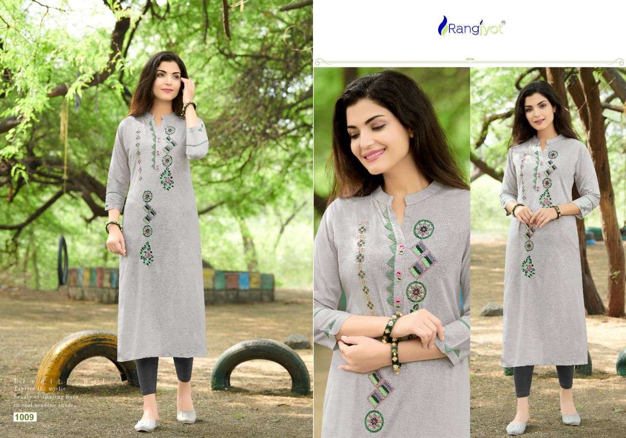 Rangjyot  SIANA VOL-1 Party wear Embroidery Kurtis in Surat