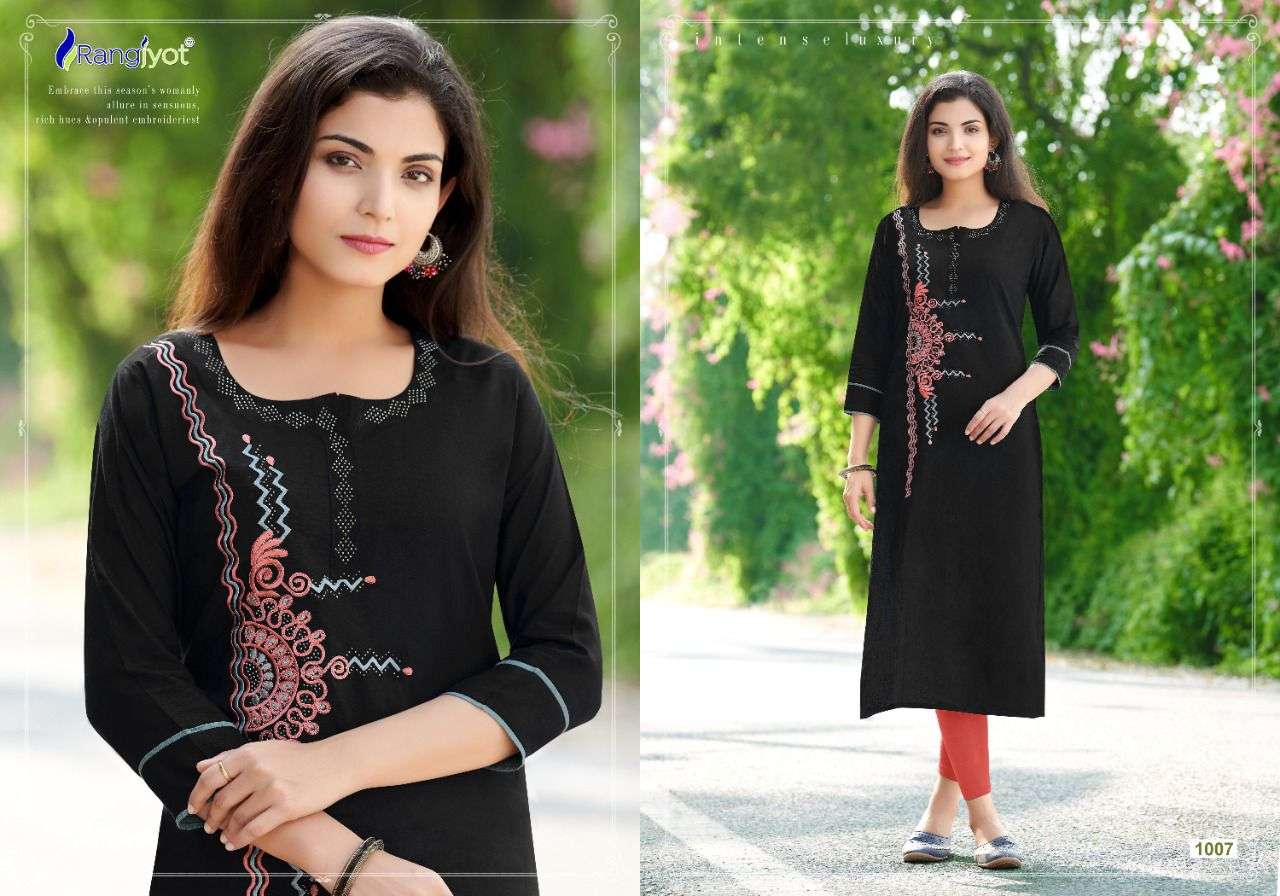 Rangjyot  SIANA VOL-1 Party wear Embroidery Kurtis in Surat