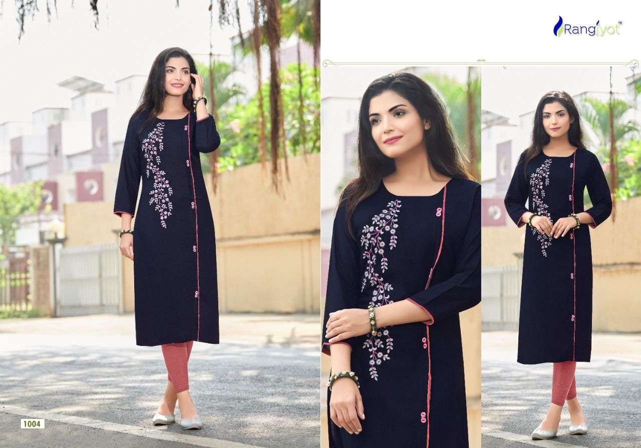 Rangjyot  SIANA VOL-1 Party wear Embroidery Kurtis in Surat