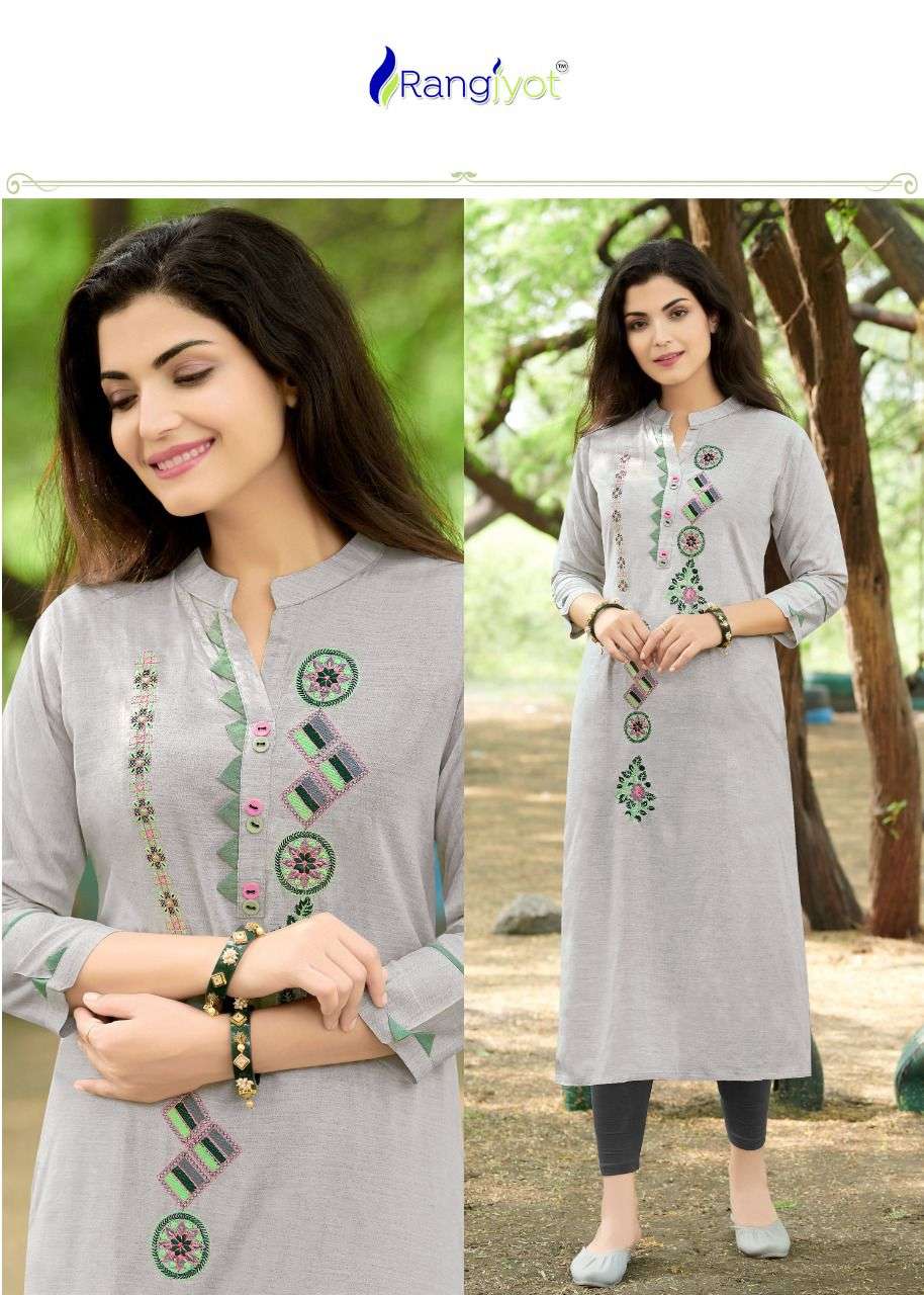 Rangjyot  SIANA VOL-1 Party wear Embroidery Kurtis in Surat