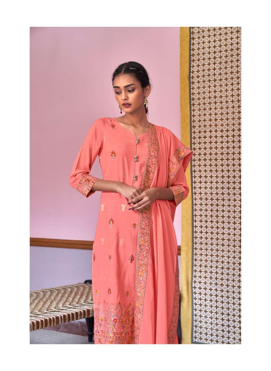 RESHAM BY FOUR BUTTONS COTTON READY MADE FANCY SALWAR KAMEEZ