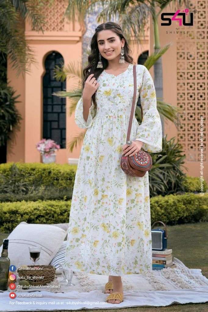 S4u Lucknowi Catalog Gown Style Kurtis