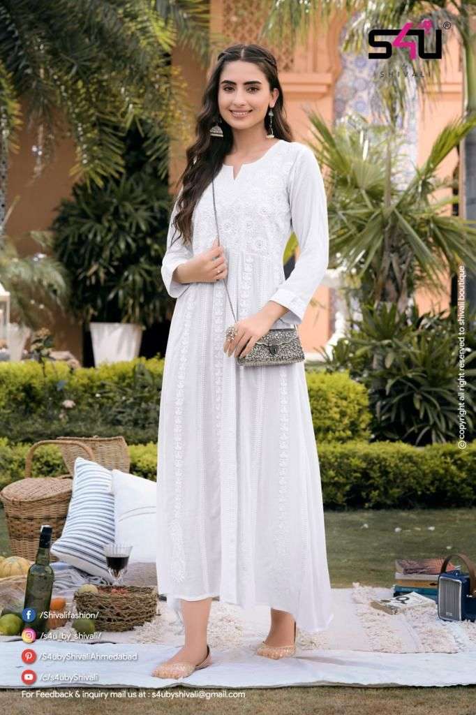 Women Long Flared anarkali Angrakha kurta Gown Style for girls and women