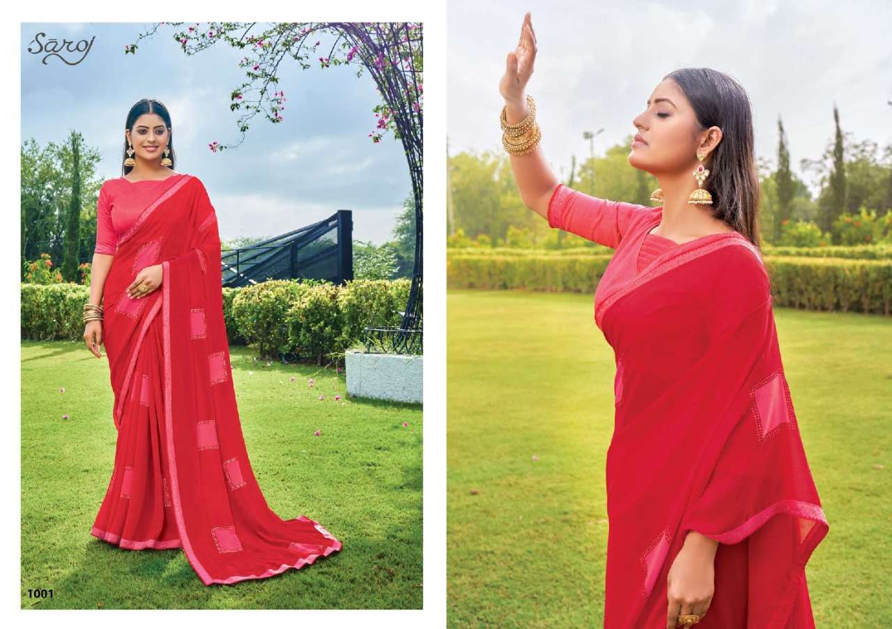 Saroj Nagme Catalog Casual Wear Georgette Sarees