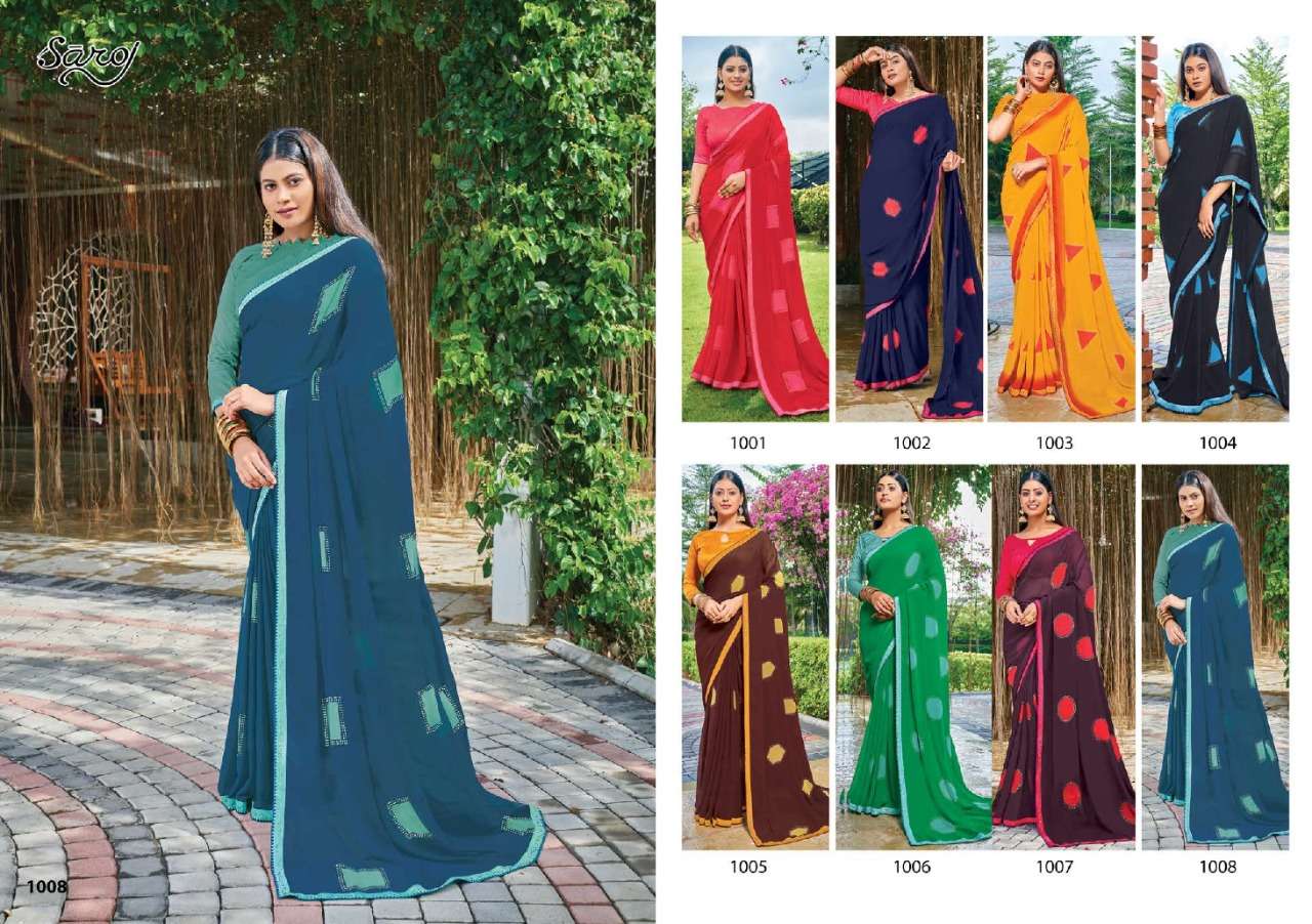 Saroj Nagme Catalog Casual Wear Georgette Sarees