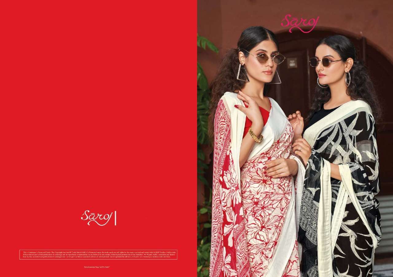 Saroj Sarees present New Printed saree catalogue Butterfly at manufacturing price