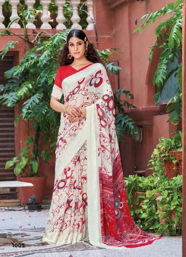 Saroj Sarees present New Printed saree catalogue Butterfly at manufacturing price