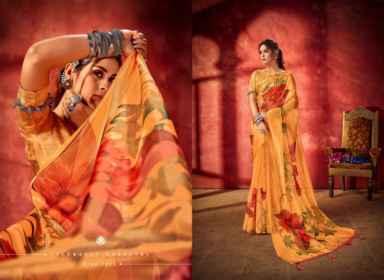 saroj Sarees presents New Digital Printed Sarees catalogue Raaina