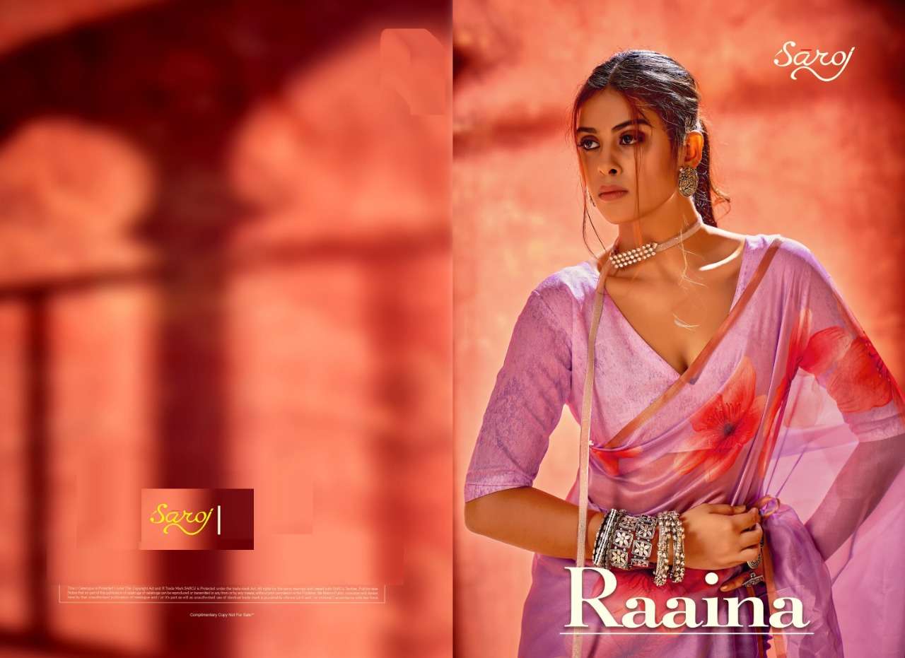 saroj Sarees presents New Digital Printed Sarees catalogue Raaina
