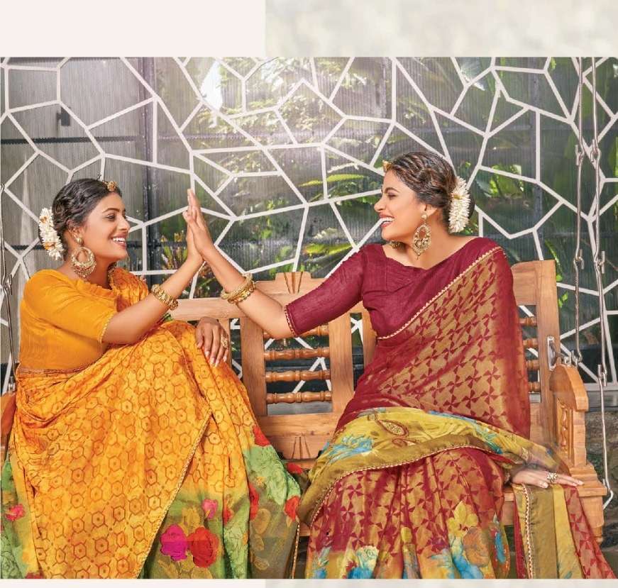 Saroj Sarees presents Shivangi Banglori printed Sarees Catalogue Manufacturer price