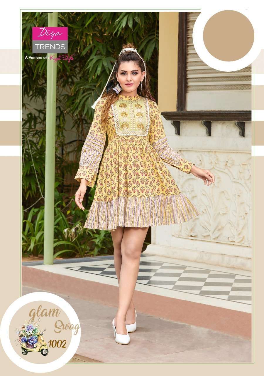 SENORITA VOL 1 BY DIYA TRENDZ COTTON DESIGNER SHORT MIDI KURTIS