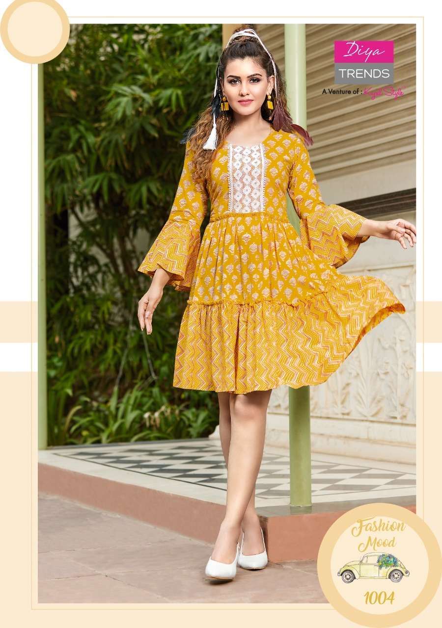 SENORITA VOL 1 BY DIYA TRENDZ COTTON DESIGNER SHORT MIDI KURTIS