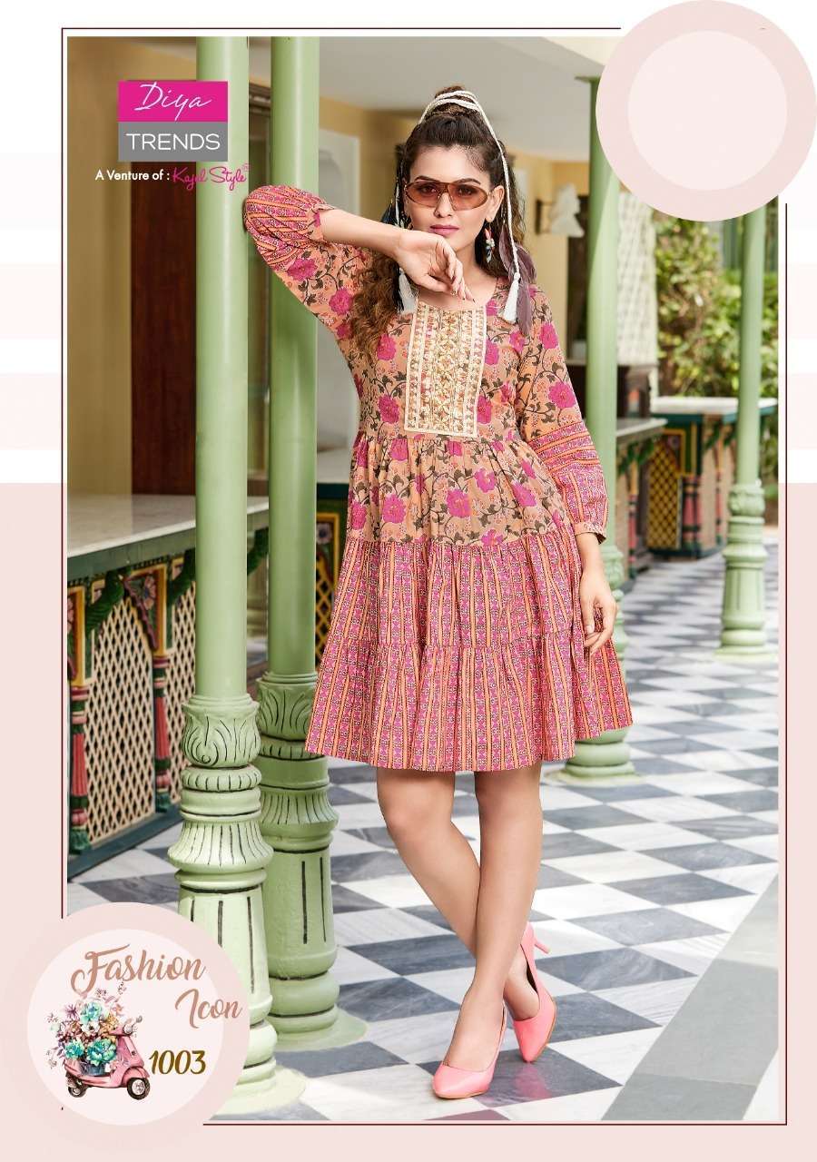 SENORITA VOL 1 BY DIYA TRENDZ COTTON DESIGNER SHORT MIDI KURTIS