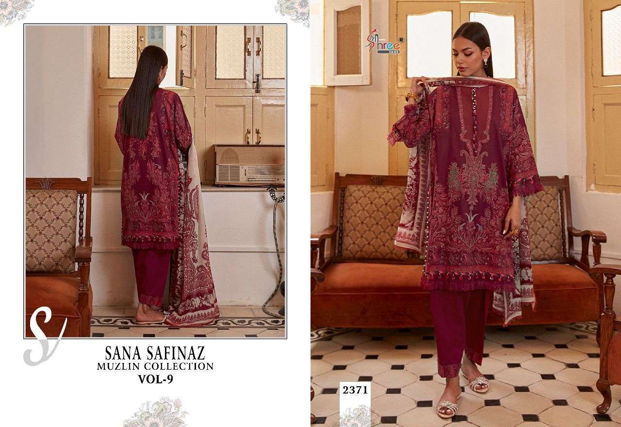 Shree Sana Safinaz Muzlin Collection Vol 9 Catalog Cotton Pakistani Salwar Suits