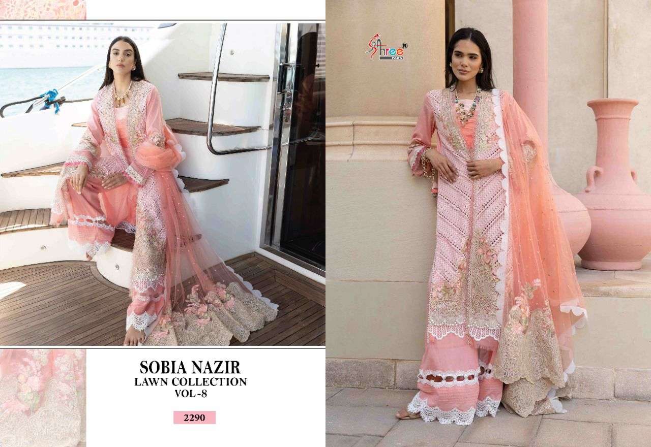 Shree Sobia Nazir Lawn Collection Vol 8 Catalog Pakistani Salwar Suits