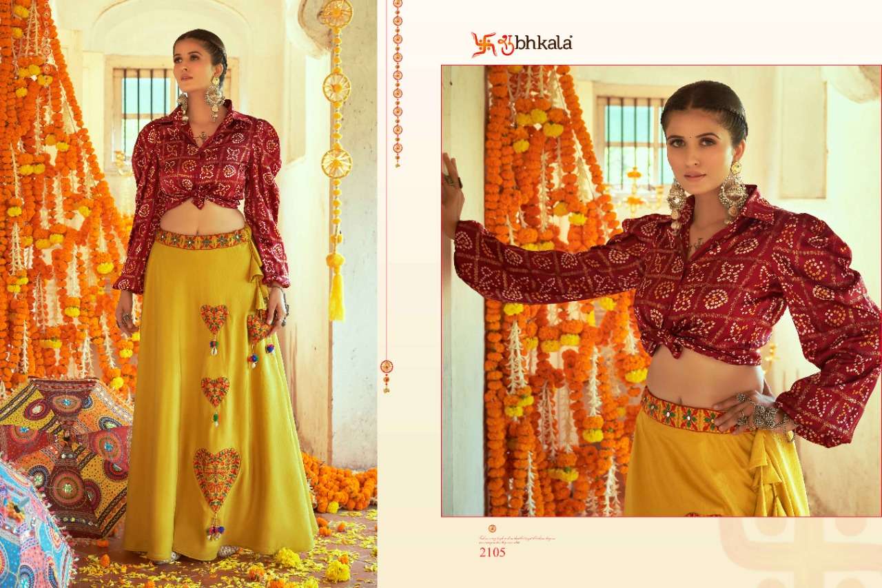 Shubhkala Raas Vol 3 Catalog Exclusive Croptop Lehenga Cholies