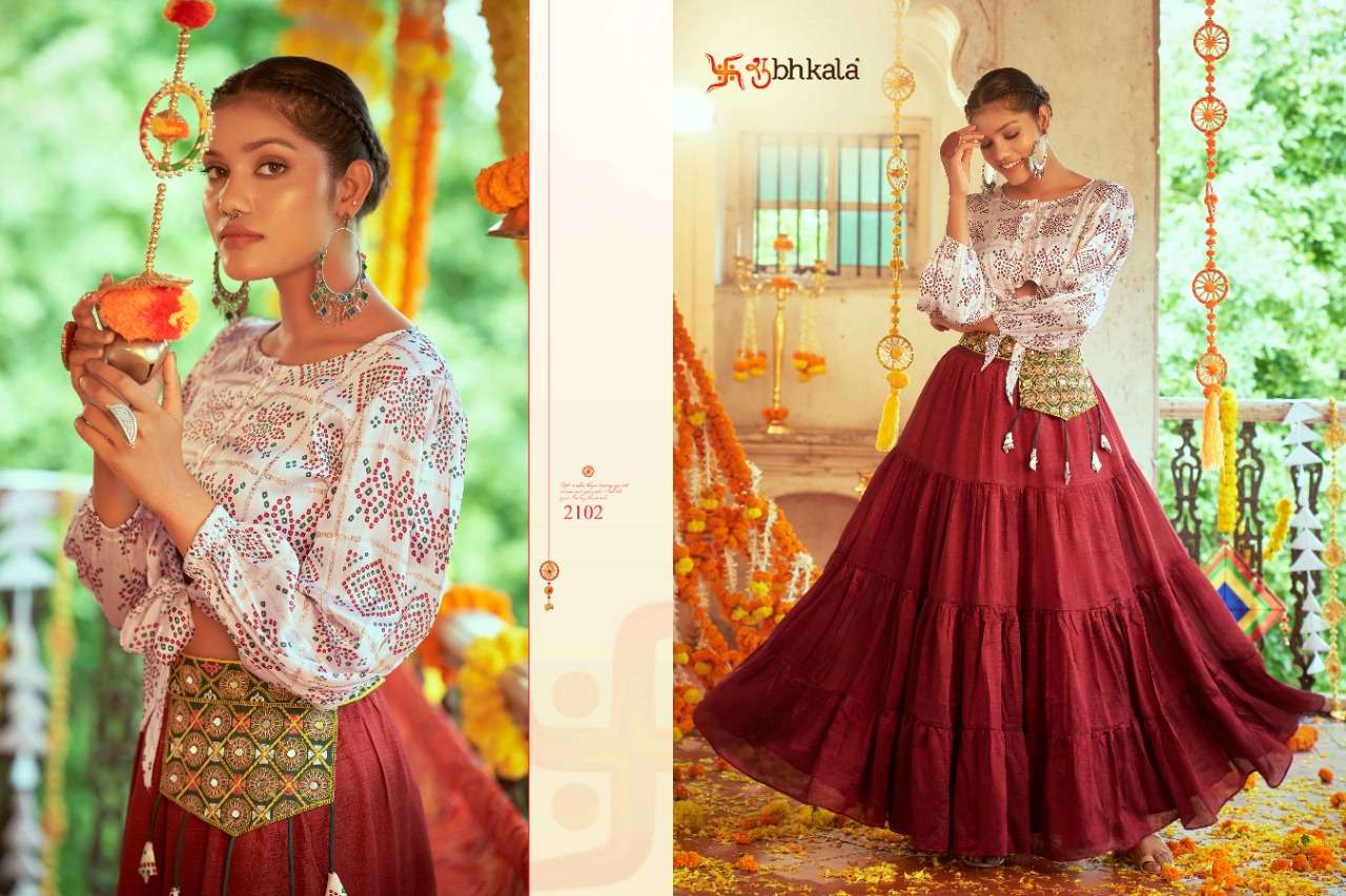 Shubhkala Raas Vol 3 Catalog Exclusive Croptop Lehenga Cholies