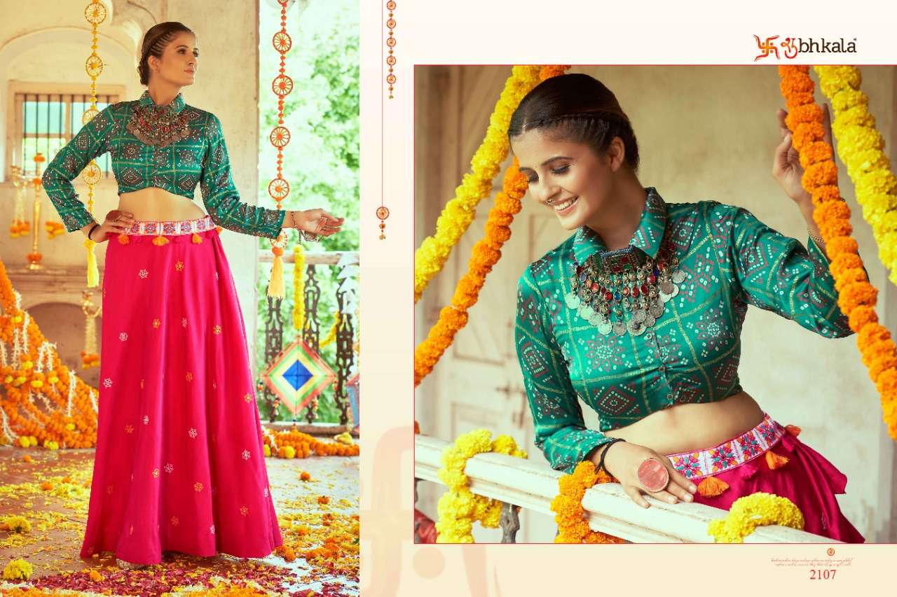 Shubhkala Raas Vol 3 Catalog Exclusive Croptop Lehenga Cholies