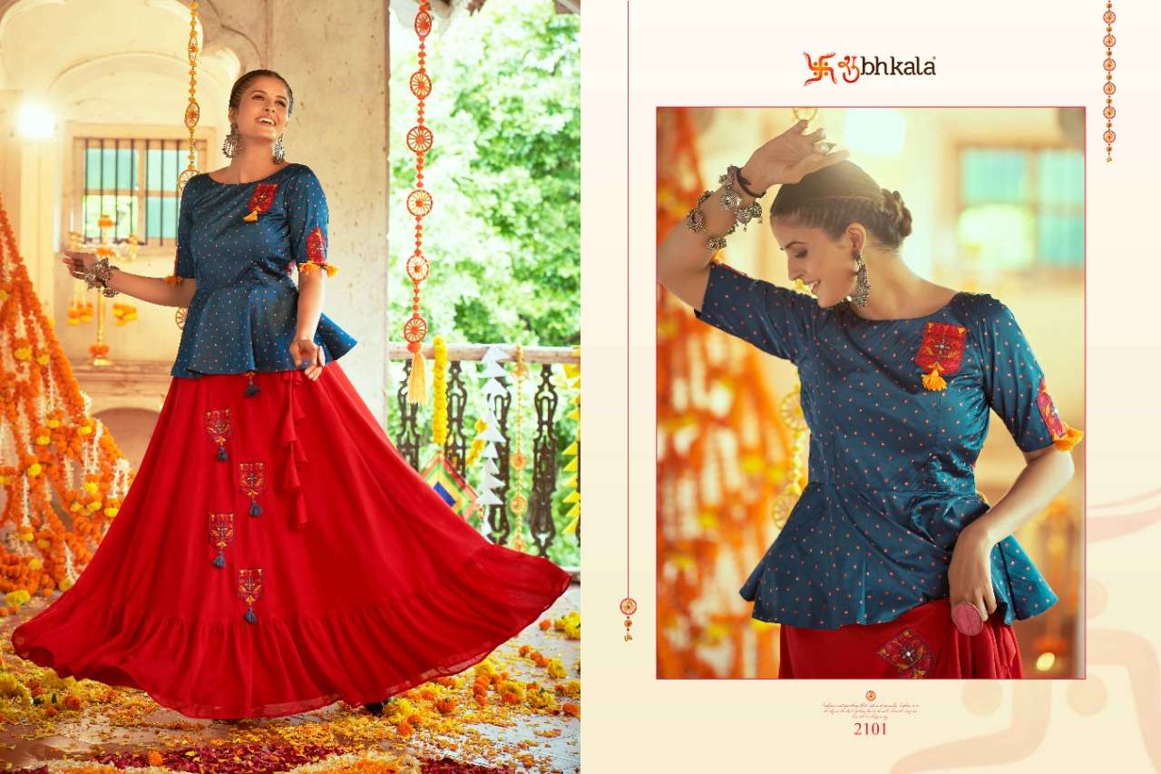 Shubhkala Raas Vol 3 Catalog Exclusive Croptop Lehenga Cholies