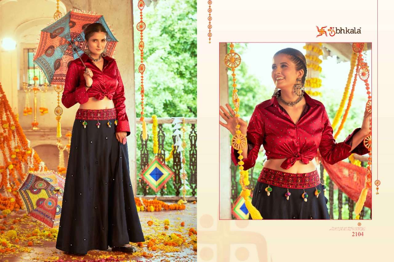 Shubhkala Raas Vol 3 Catalog Exclusive Croptop Lehenga Cholies
