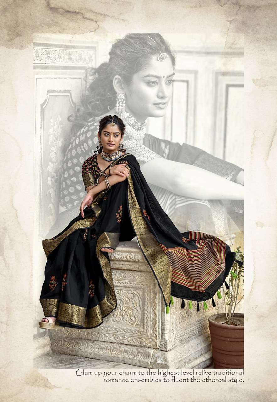 SWARG BY TRIVENI COTTON PRINTED SAREE COLLECTION