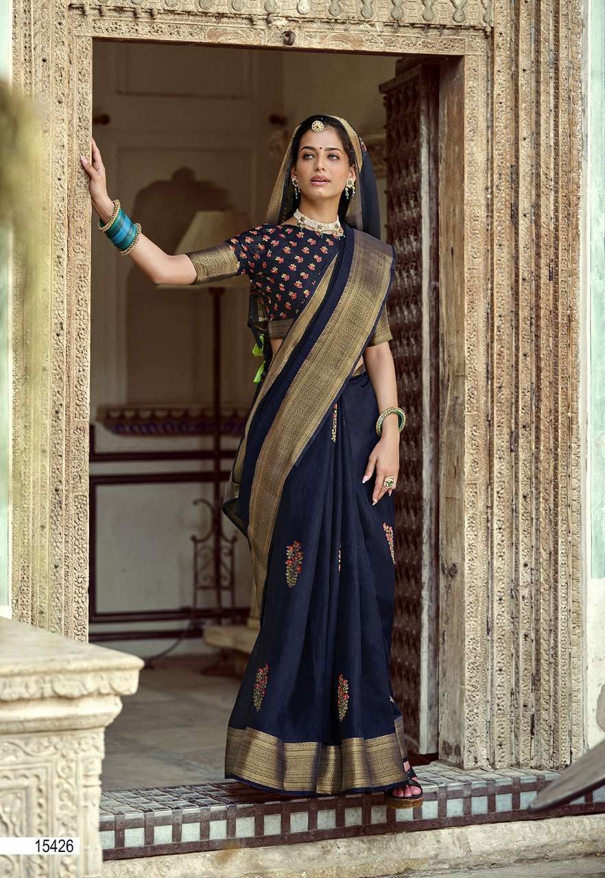 SWARG BY TRIVENI COTTON PRINTED SAREE COLLECTION