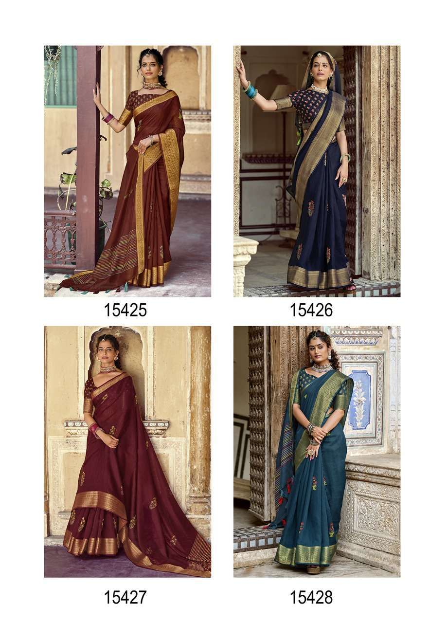 SWARG BY TRIVENI COTTON PRINTED SAREE COLLECTION