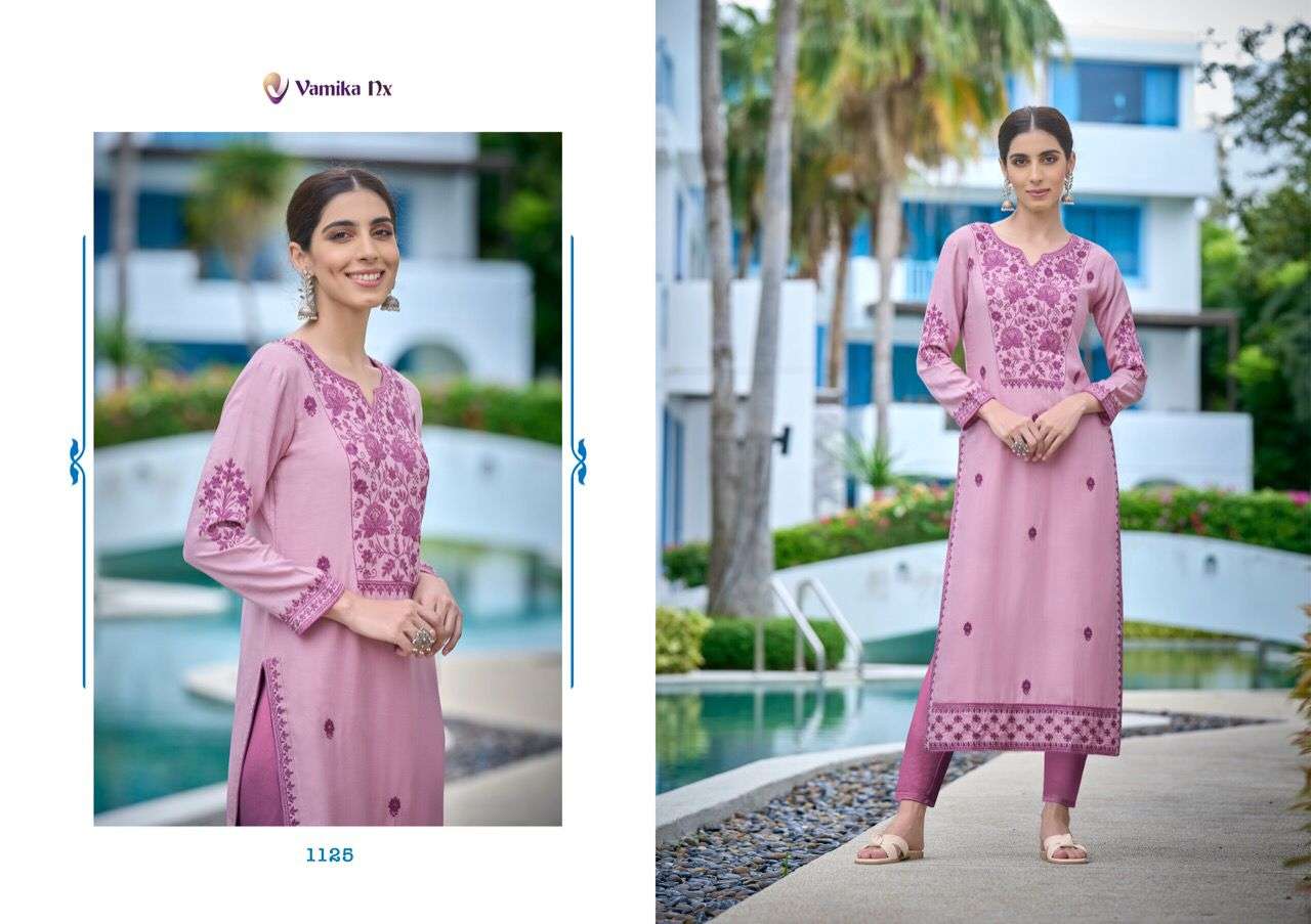 Vamika Nx Rooh Vol 5 Catalog Fancy Wear Kurti With Pant