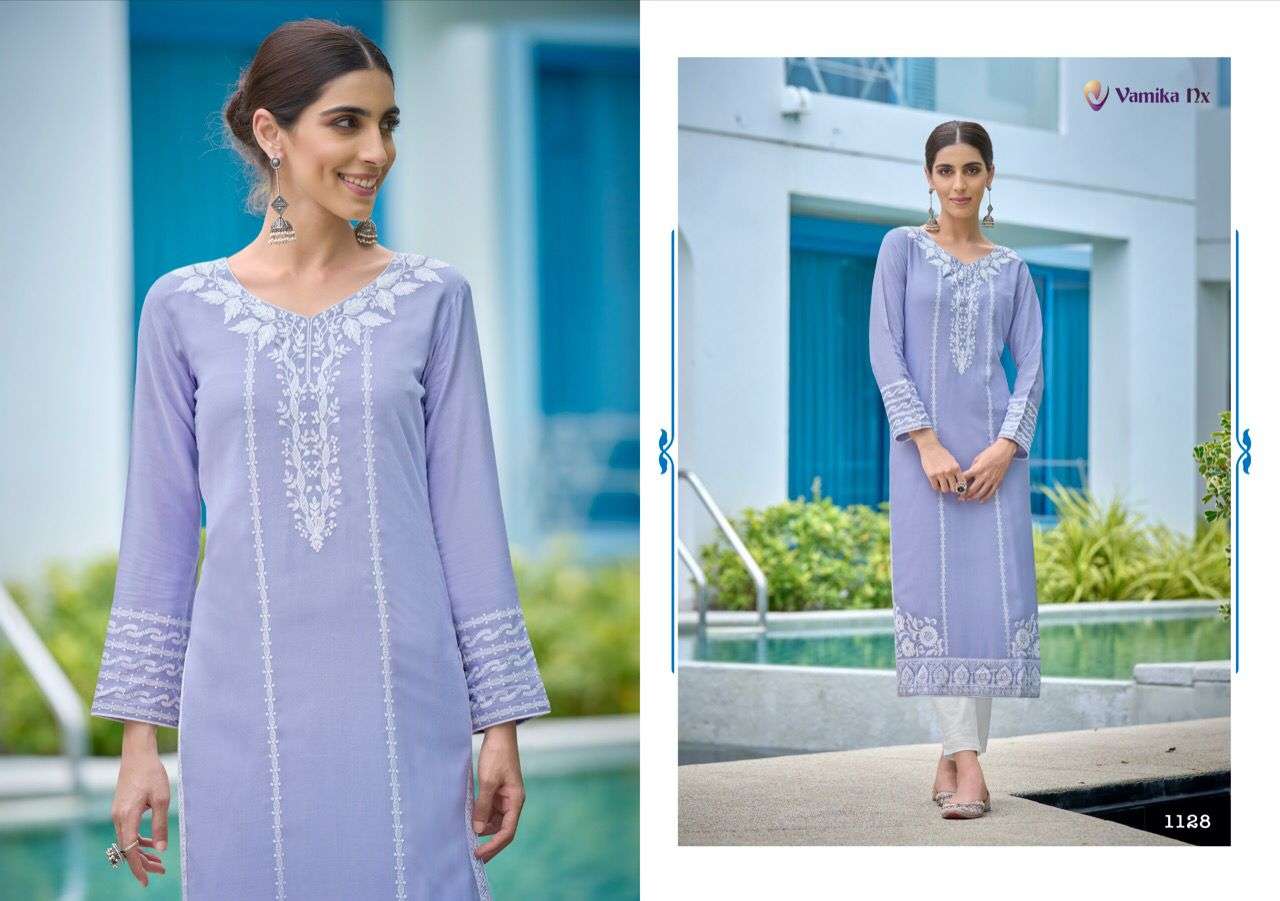 Vamika Nx Rooh Vol 5 Catalog Fancy Wear Kurti With Pant