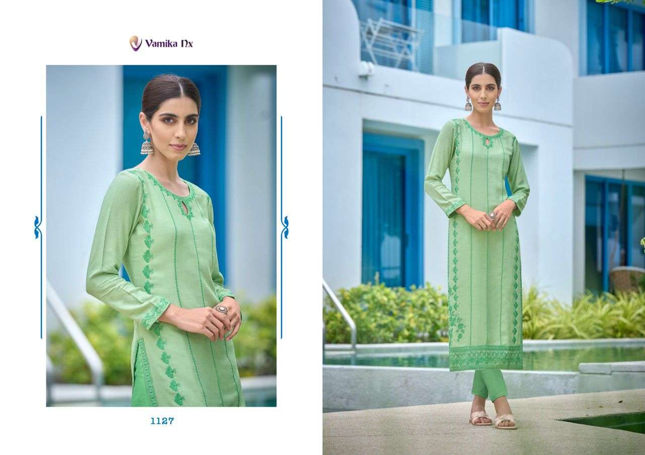 Vamika Nx Rooh Vol 5 Catalog Fancy Wear Kurti With Pant