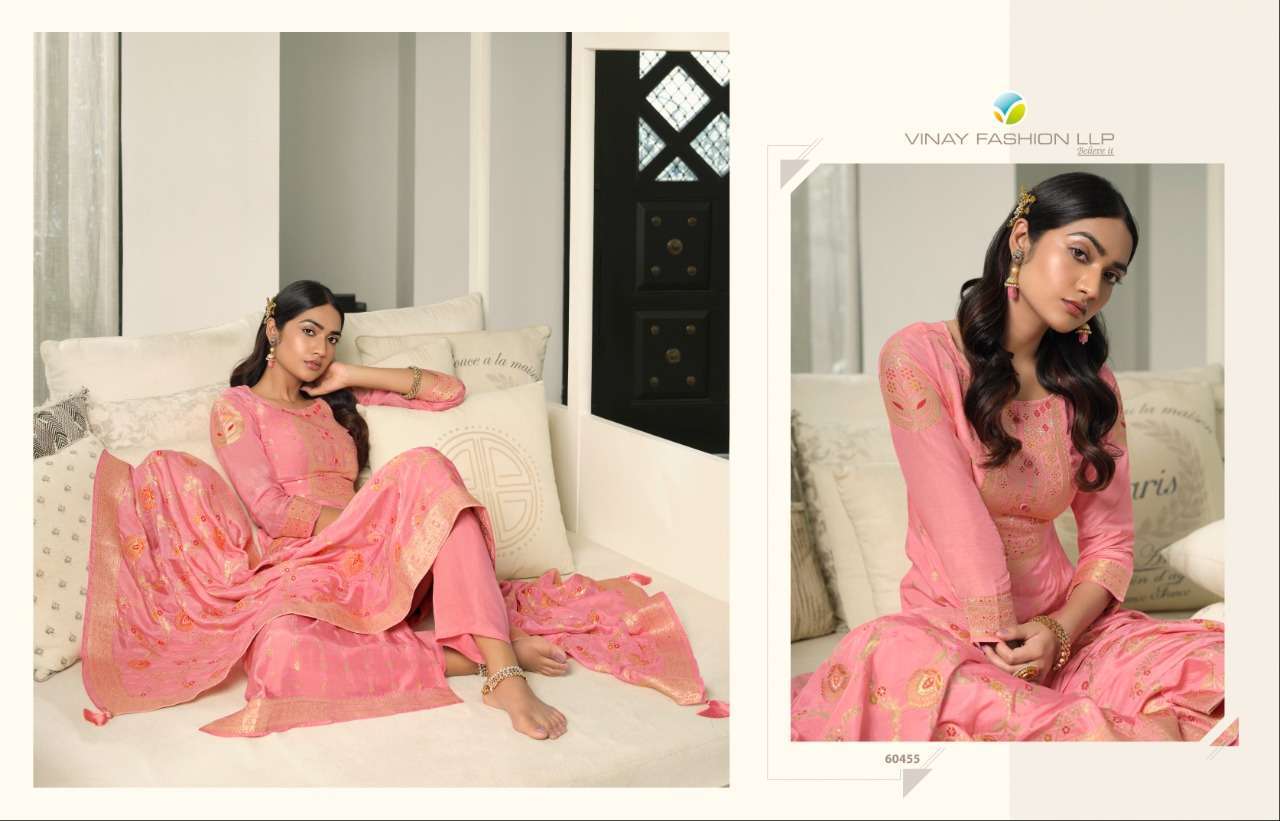 VINAY KERVIN INSPIRE MUSLIN JACQUARD EXCLUSIVE FANCY SALWAR KAMEEZ