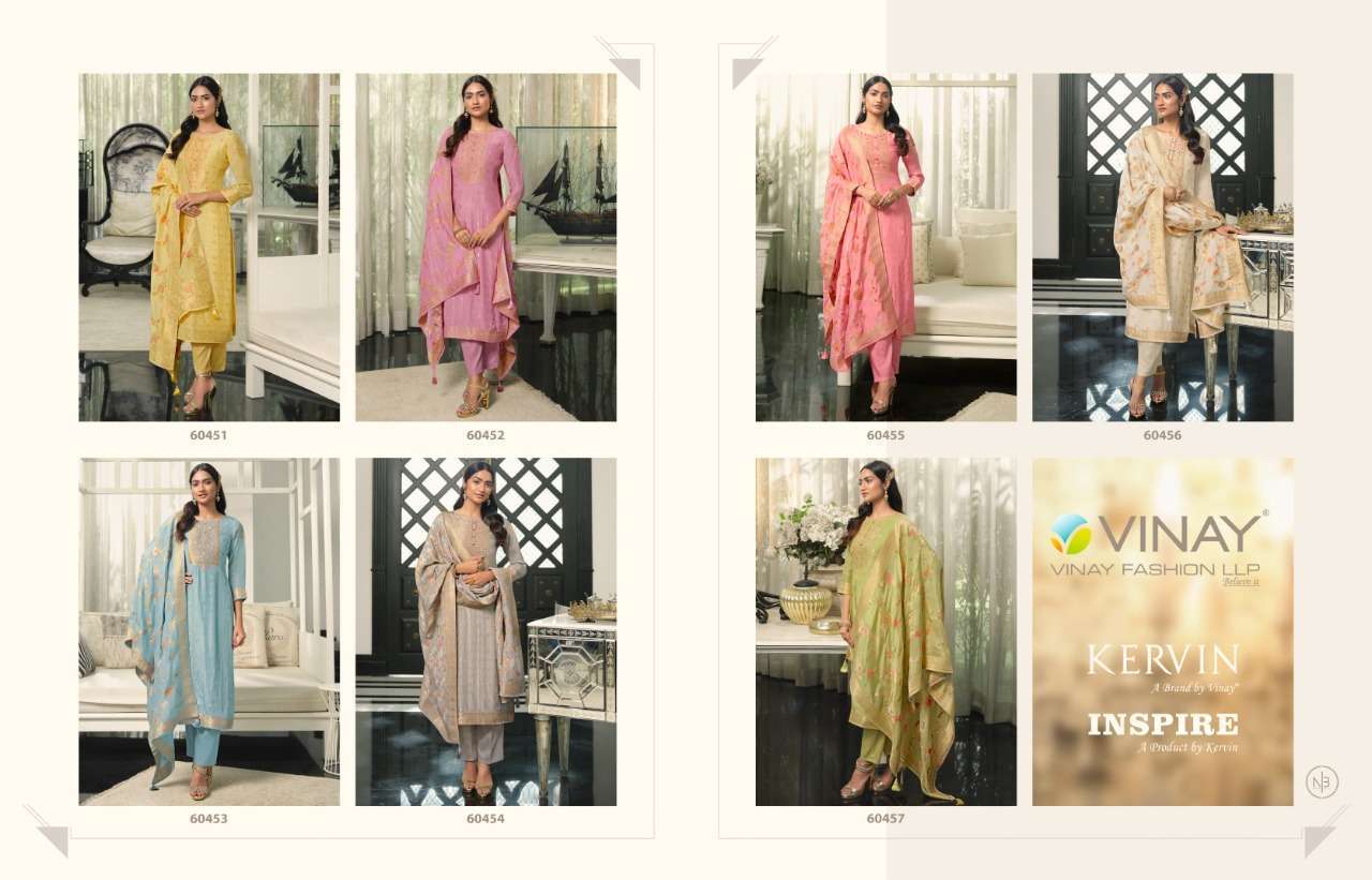  VINAY KERVIN INSPIRE MUSLIN JACQUARD EXCLUSIVE FANCY SALWAR KAMEEZ
