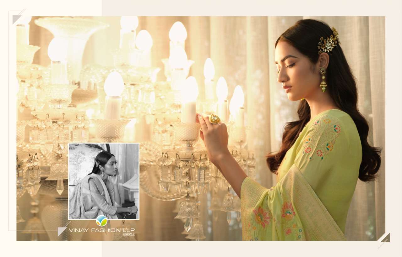  VINAY KERVIN INSPIRE MUSLIN JACQUARD EXCLUSIVE FANCY SALWAR KAMEEZ